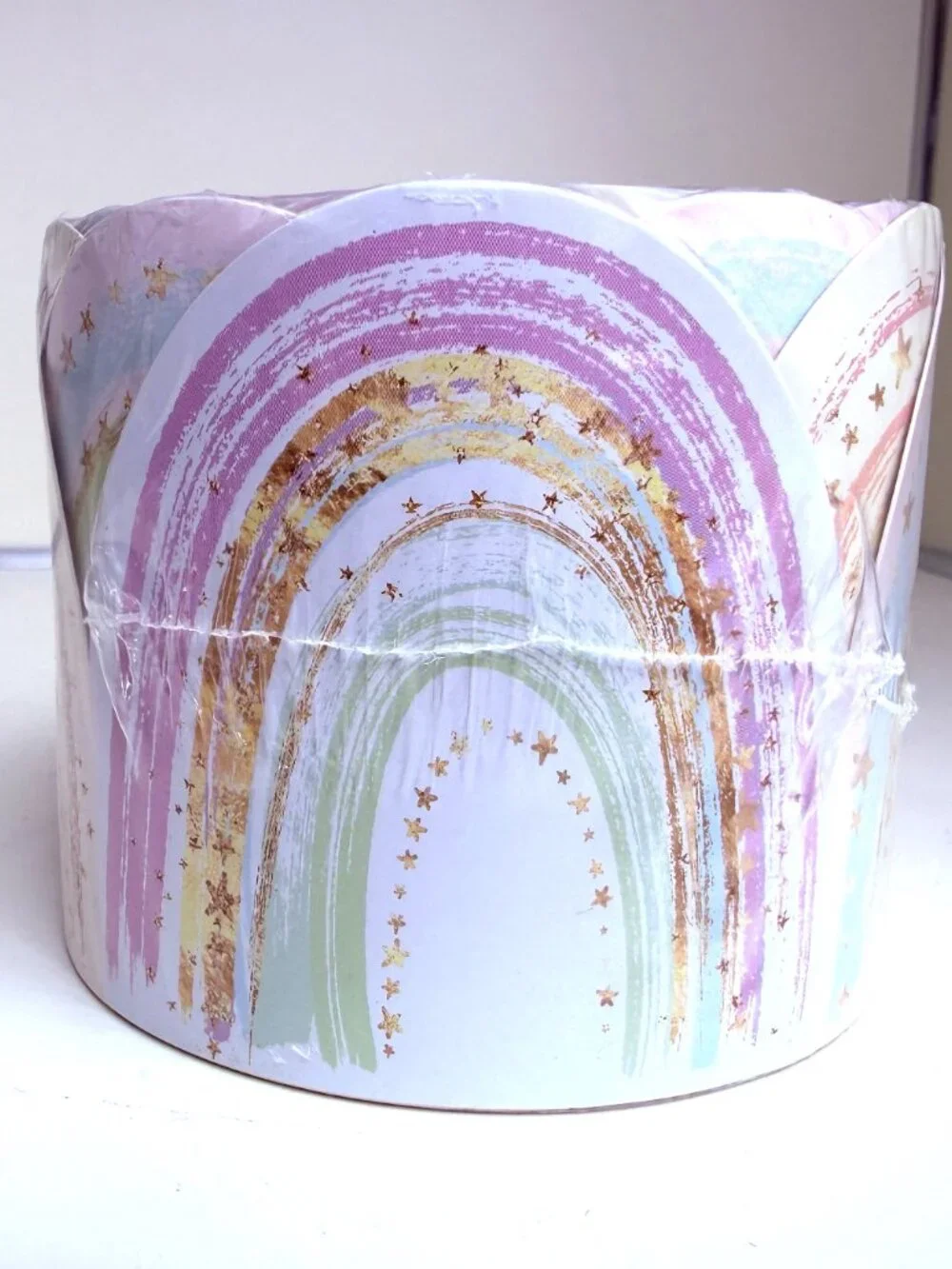 NWT 2-Pack Rainbow Bulletin Board Borders Boho Maroon & Pastel Glitter